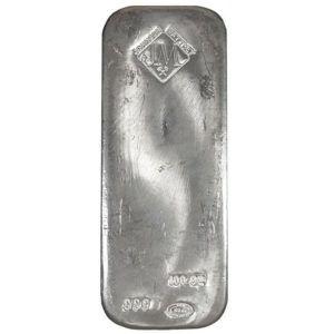 100 oz .999 Fine Silver Bar - Johnson Matthey