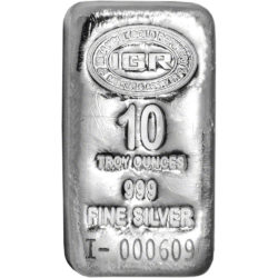 10 oz .999 Fine Silver Bar – Istanbul Gold Refinery (IGR) New / Sealed