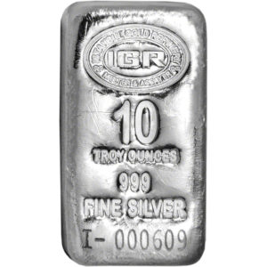 10 oz .999 Fine Silver Bar – Istanbul Gold Refinery (IGR) New / Sealed