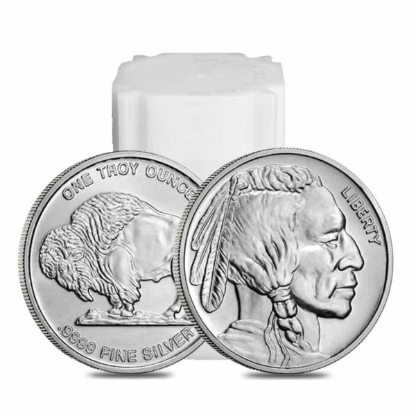 20 - 1 oz .999 Fine Silver Rounds - Buffalo