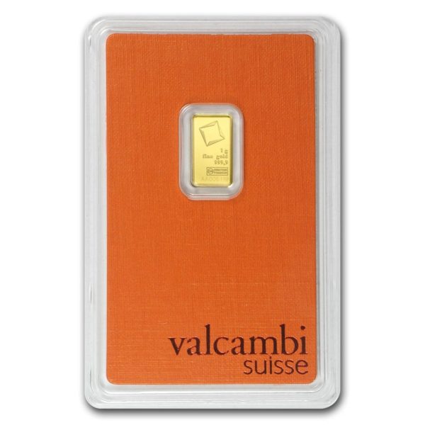 1 gram .9999 Fine Gold Bar - Valcambi (In Assay)