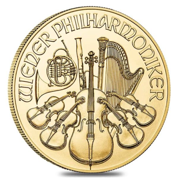 Austria 1/10 oz Gold Philharmonic BU (Random Year)