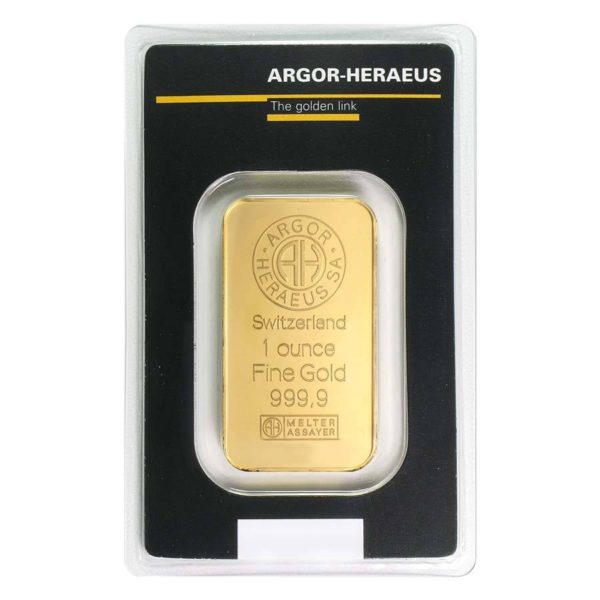 1 oz Gold Bar - Argor-Heraeus (In Assay)