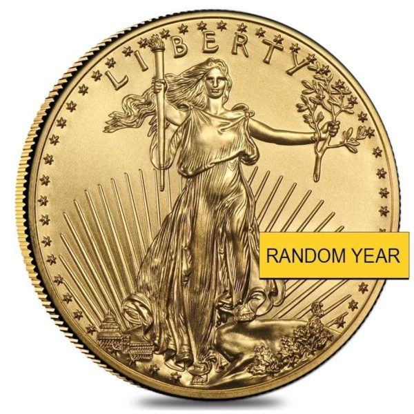 1 oz American Gold Eagle Coin BU (Random Year)