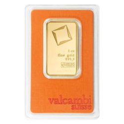 1 oz .9999 Fine Gold - Valcambi - In Assay