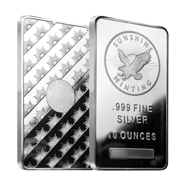 10 oz Silver Bar - Sunshine (Mint Mark SI)