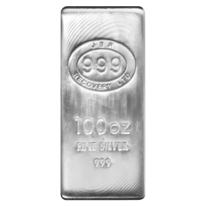 100 oz .999 Fine Silver - JBR Recovery (New)