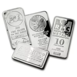 10 oz .999 Fine Silver Bar - Secondary Market