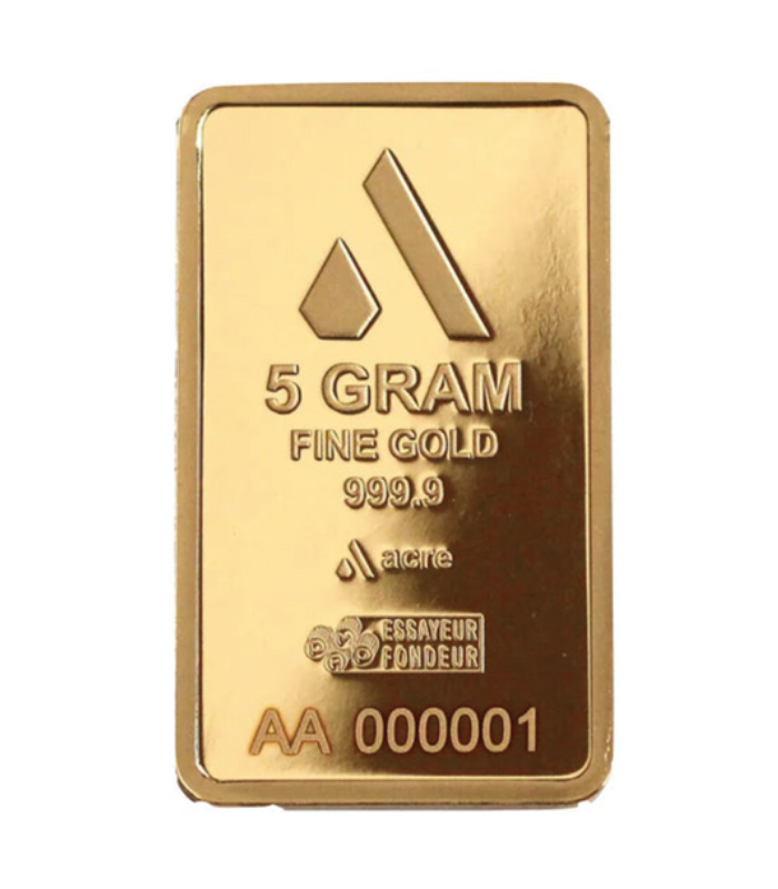 5 Gram Acre Gold Pamp Suisse Bar Bayshore Bullion Exchange