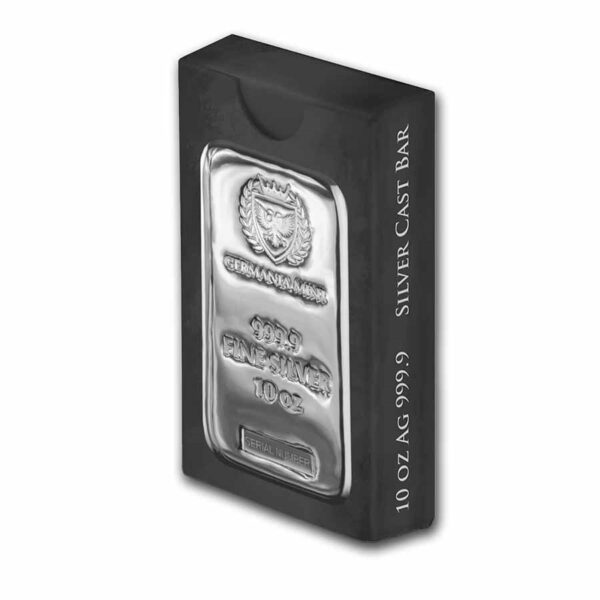 10 oz Silver Bar - Germania Mint (Serialized)