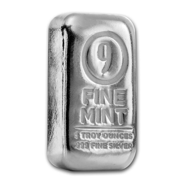 5 oz Cast-Poured Silver Bar - 9Fine Mint (10 pc. Multi-Pak) - Image 3