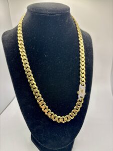 14KT Monaco Classic Chain - 29.7 Grams - 20 Inch -9MM