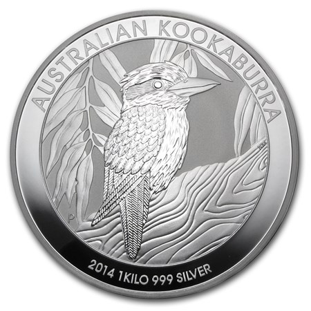 2014 Australia 1 kilo Silver Kookaburra BU - Bayshore Bullion Exchange