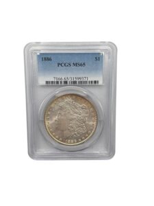 1886 Morgan Silver Dollar - PCGS MS65