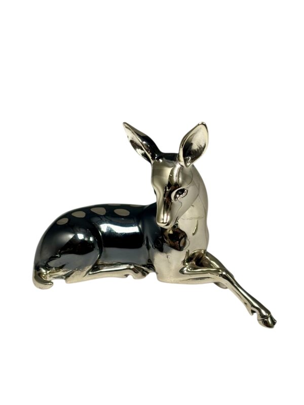 Sterling Silver Statues - Doe and Fawn - 59.8 Grams - Image 3