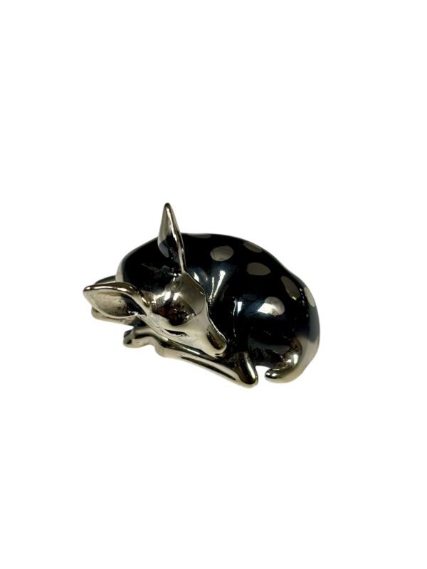 Sterling Silver Statues - Doe and Fawn - 59.8 Grams - Image 2