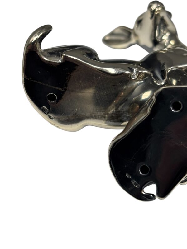 Sterling Silver Statues - Doe and Fawn - 59.8 Grams - Image 4