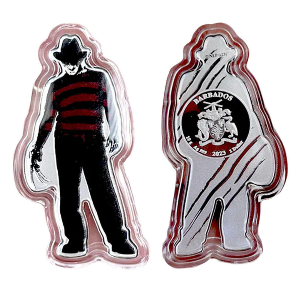 2023 Freddy Krueger 10 Gram Silver Shaped Coin - Bayshore Bullion Exchange