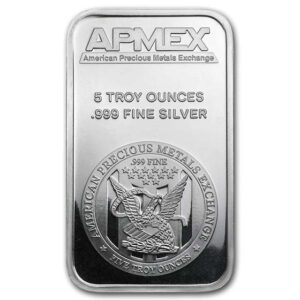 5 oz Silver Bar - APMEX - Secondary Market