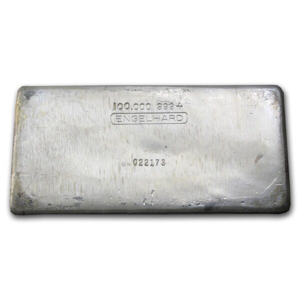 100 oz Silver Bar - Engelhard