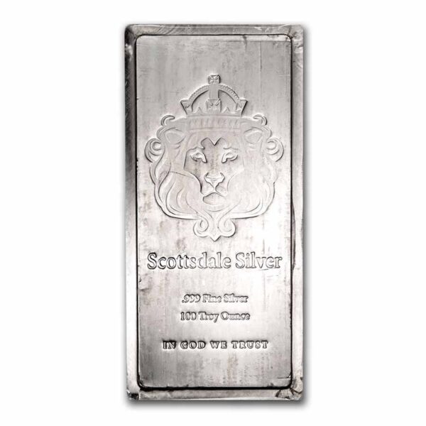 100 oz Silver Bar - Scottsdale Mint Stacker®