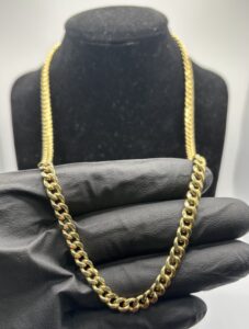 10KT Semi Hollow Cuban Link Chain - 22 Inch - 5MM - 16.9 Grams