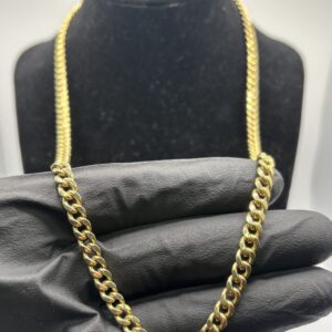 10KT Semi Hollow Cuban Link Chain - 22 Inch - 5MM - 16.9 Grams