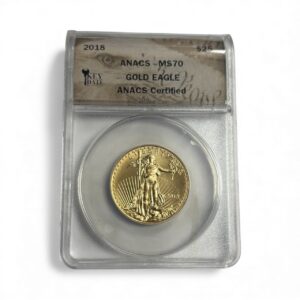 2018 - 1/2 oz American Gold Eagle - ANACS MS70