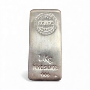 1 Kilo (32.15 ozt) .999 Fine Silver - BGASC Cast Bar (New)