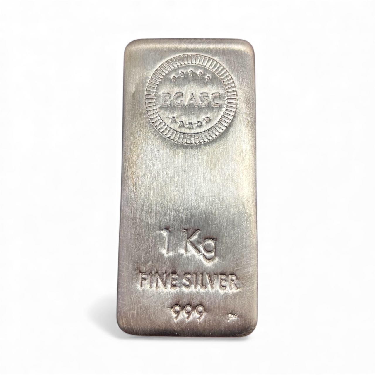1 Kilo (32.15 ozt) .999 Fine Silver - BGASC Cast Bar (New)