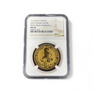 2020 Great Britain - 1 oz .9999 Fine Gold - Queen's Beast - White Horse of Hanover - NGC MS69