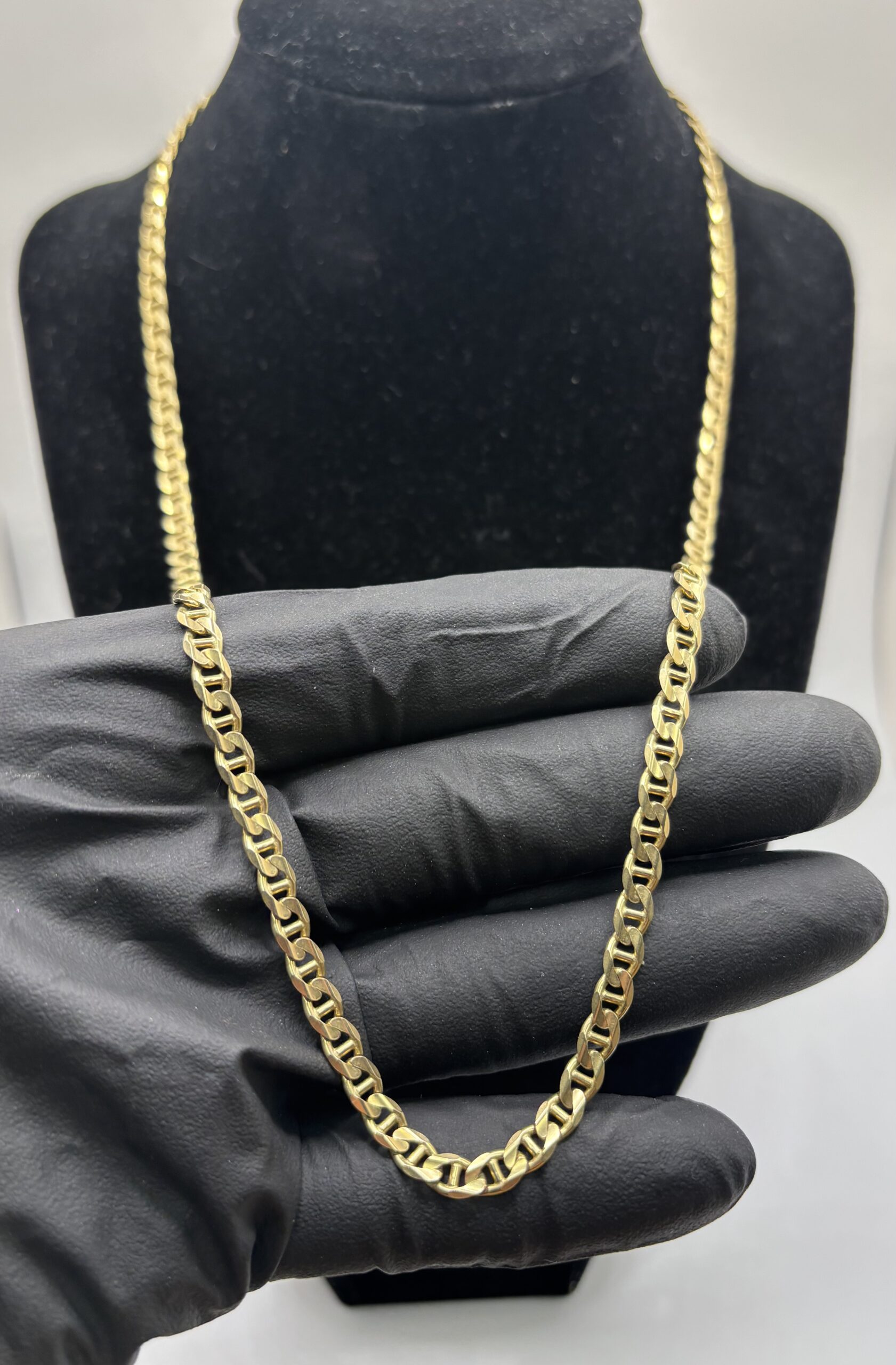 14KT Yellow Gold - Mariner Link - 22.2 Grams - 5MM - 22 Inch