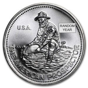1 oz .999 Fine Silver Round - Engelhard Prospector (Random Year)