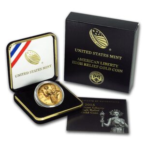 2015-W High Relief American Liberty Gold BU (w/Box and COA)