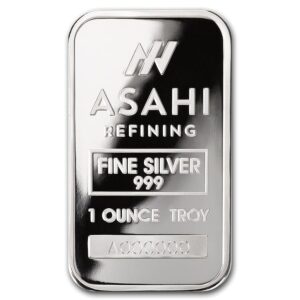 1 oz .999 Fine Silver Bar - ASAHI - Secondary Market