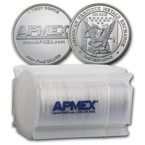 1 oz .999 Fine Silver Round - APMEX (Tube of 20)