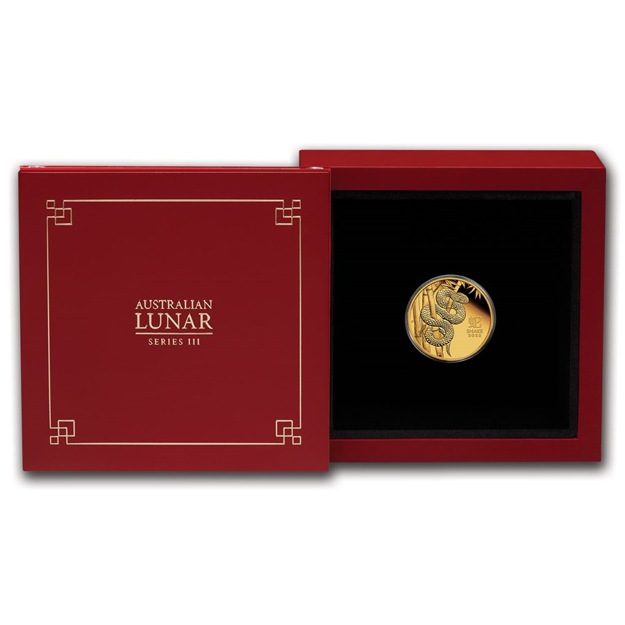 2025 Australia 1/10 oz Gold Lunar Snake Proof (w/Box & COA) - Image 2