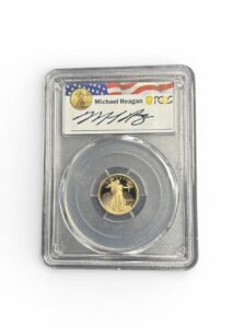 2022-W 1/10 oz American Gold Eagle - PCGSW PR69DCAM - First Day of Issue - Reagan Legacy Series