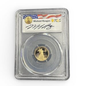 2022-W 1/10 oz American Gold Eagle - PCGSW PR69DCAM - First Day of Issue - Reagan Legacy Series