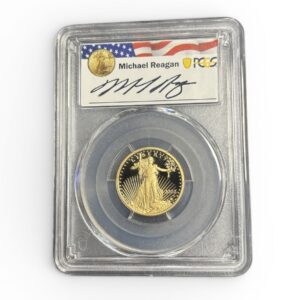 2022-W $10 1/4 oz American Gold Eagle - PCGS PR69DCAM - First Day of Issue - Reagan Legacy Series