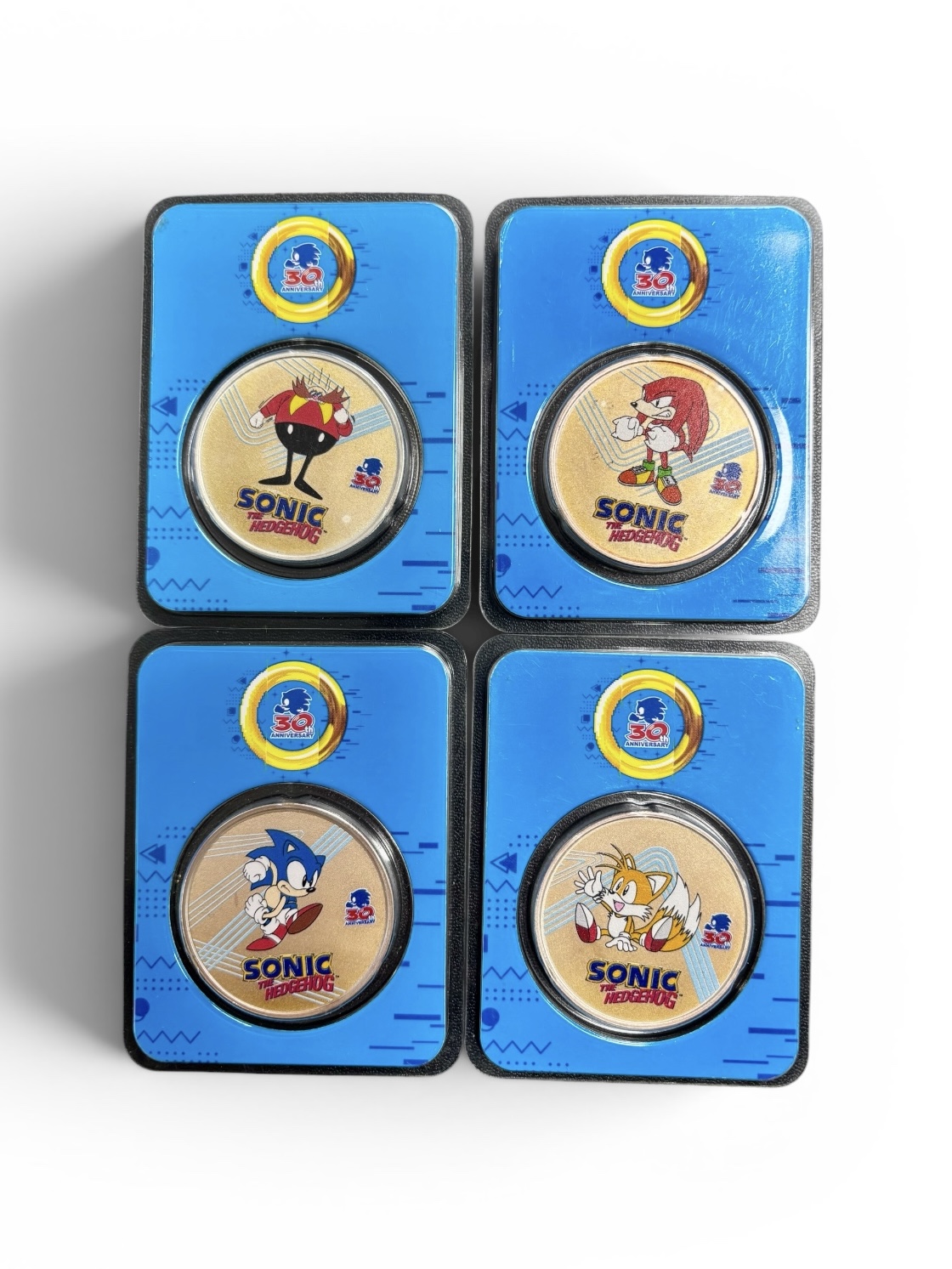 (4) 1 oz .999 Fine Silver Rounds - Sonic The HedgeHog =
