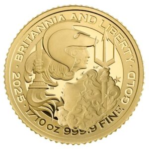 2025 1/10 oz .9999 Fine Gold - British Gold Britannia and Liberty Proof Coin