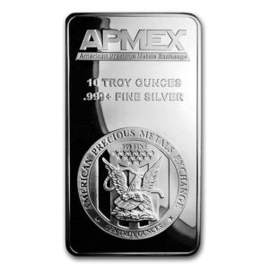 10 oz .999 Fine Silver Bar - APMEX
