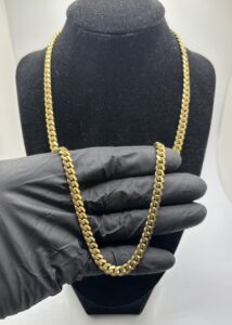 14KT Yellow Gold - Solid Cuban Link Chain - 61.9 Grams - 22.5 Inch - 6MM