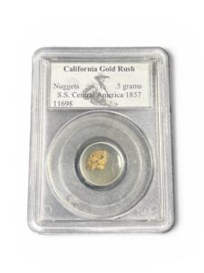 S.S. Central America - California Gold Rush -1857 - 0.5 Grams Gold Nuggets - PCGS - Collectors Universe