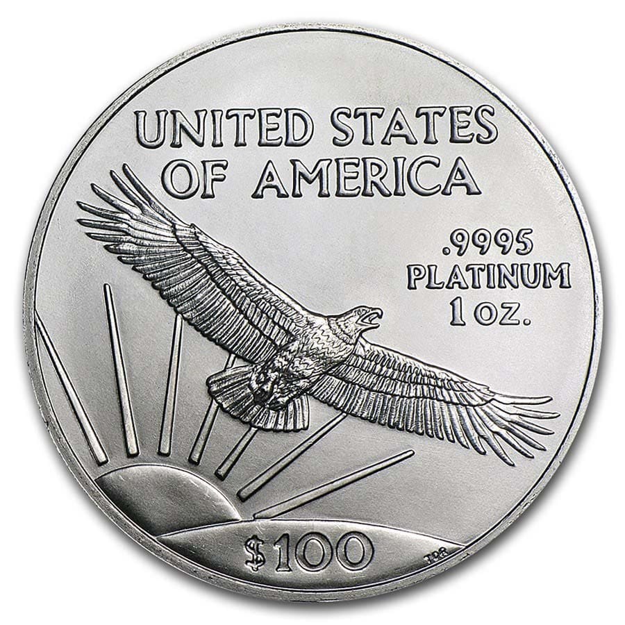 1 oz American Platinum Eagle Coin BU (Random Year, 1997-2023) - Image 2