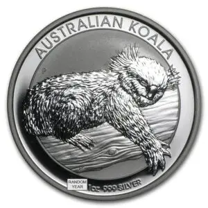 1 oz .999 Fine Silver - Australian Silver Koala BU (Random Year)
