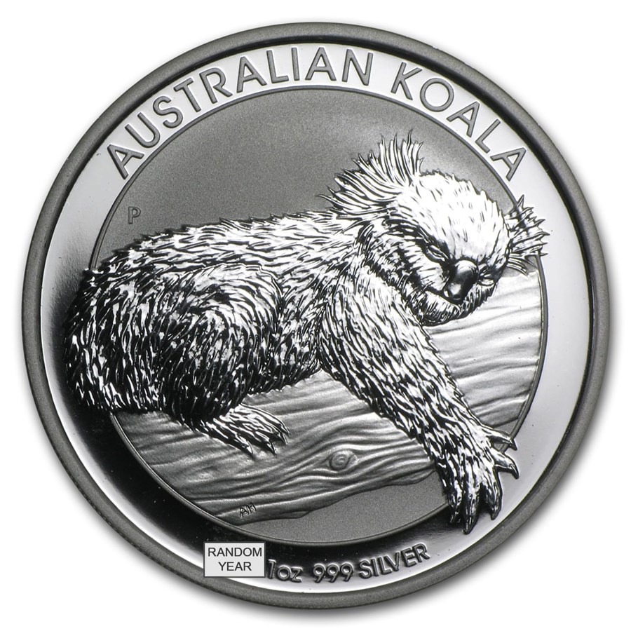 1 oz .999 Fine Silver - Australian Silver Koala BU (Random Year)