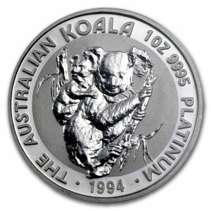 1994 Australia 1 oz Platinum Koala BU