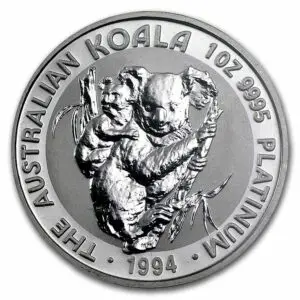 1994 Australia 1 oz Platinum Koala BU
